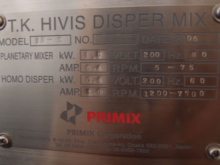 T･K<br>ハイビス<br>ディスパー<br>ミックス
