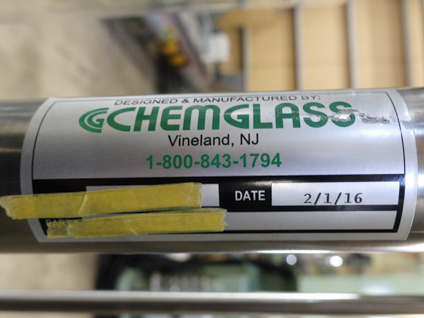 【1】<br>ガラス反応釜<br><br>精密温調器