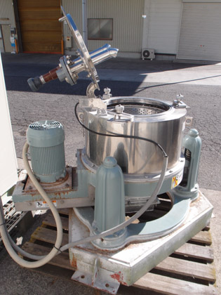 上部排出型<br>遠心分離機<br><br>バスケット<br>遠心分離機