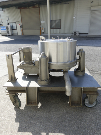 SUS316<br>バスケット式<br>上部排出型<br>遠心分離機