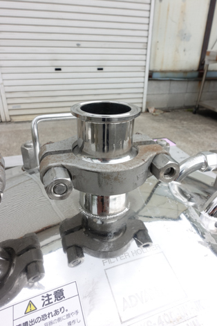 ジャケット付き<br>メンブレンフィルター<br><br>単板式ろ過器