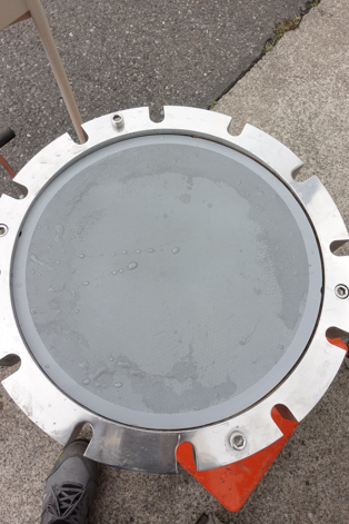 ジャケット付き<br>メンブレンフィルター<br><br>単板式ろ過器