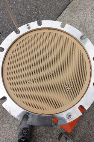 ジャケット付き<br>メンブレンフィルター<br><br>単板式ろ過器