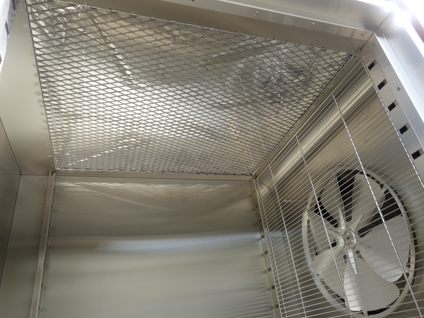 爆発放散口<br>(ベント)付き<br>箱型棚段式<br>熱風乾燥機<br><br>