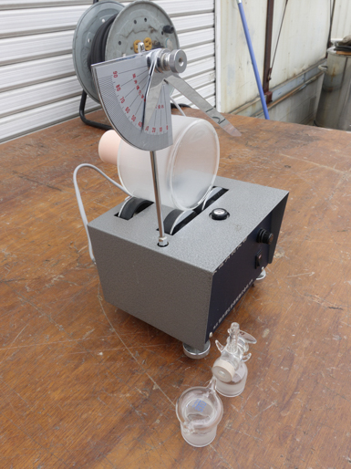 円筒回転法<br>安息角測定器